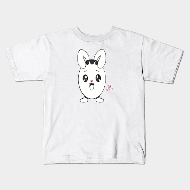 Happy Easter Egg Kids T-Shirt by Xatutik-Art